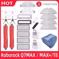 Roborock Q7 Max+ Q7 Plus Q7 Max Plus T8 Hauptseitenbürste Hepa-Filter Mopphalterung Wassertank