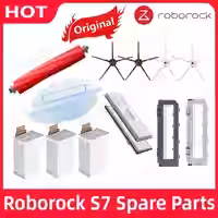 Original roborock s7 teile von wasch baren filter haupt bürste mop tuch seiten bürste staubbeutel