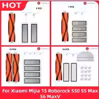 Für xiaomi mijia 1s 1. roborock s50 s5 max s6 maxv s6 reines hepa filter mop tuch haupt bürste