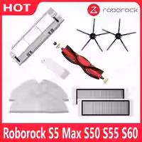Roborock s5 max s6 s50 s6 maxv s4 e4 abnehmbare Haupt bürste Silikon Seiten bürste Filter teile