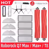 Roborock q7 max q7 max t8 hepa filters eite Haupt bürsten abdeckung Mopp teile Roboter Staubsauger