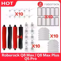 Roborock Q8 Max / Q8 Max Plus / Q5 Pro Plus Ersatzteile Hauptseitenbürste Filter Mopp Staubbeutel