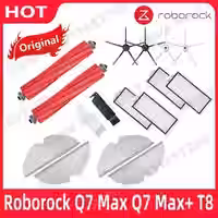 Original roborock q7 max q7 max t8 haupt bürste wasch bar hepa filter seiten bürste mopp tuch