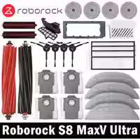 Roborock S8 MaxV Ultra Roboterstaubsauger Ersatzteile Hauptseitenbürsten Mopptücher HEPA-Filter