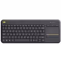 Touchpad mit Tastatur Logitech K400 Plus Schwarz