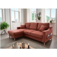 Benformato Ecksofa Valentina mit Bettkasten in verschiedenen Farben erhältlich Mikrofaser