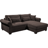 Kleines Ecksofa mit Schlaffunktion und Bettkasten "Angelina"  - Beidseitig montierbar