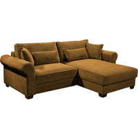 Kleines Ecksofa mit Schlaffunktion und Bettkasten "Angelina"  - Beidseitig montierbar