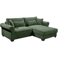 Kleines Ecksofa mit Schlaffunktion und Bettkasten "Angelina"  - Beidseitig montierbar