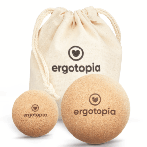 Ergotopia Ergotopia Faszienball-Set aus antibakteriellem & langlebigem Natur-Kork / umweltfreundlicher Massageball zur gezielten Selbstmassage von Triggerpunkten & Verspannungen