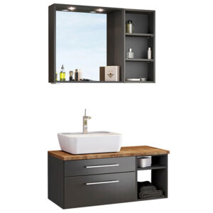 Held Möbel Davos Badmöbel Set