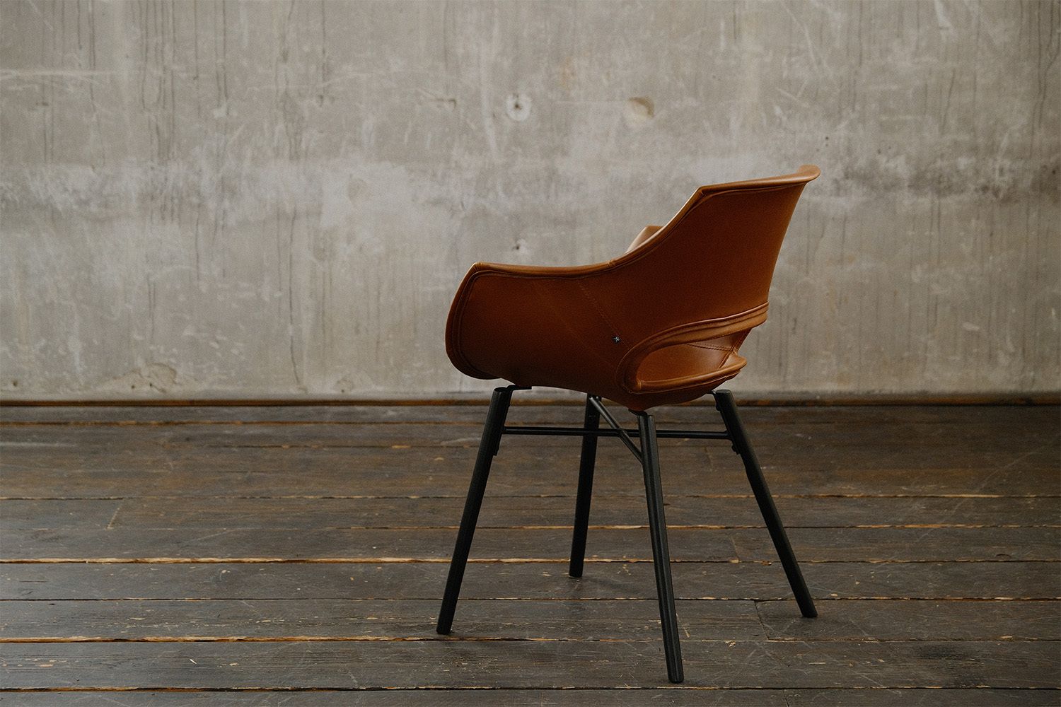 KAWOLA Stuhl ZAJA Esszimmerstuhl Kunstlederbezug Vintage cognac – Bild 2