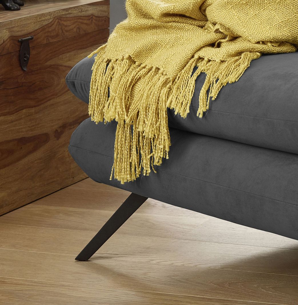 KAWOLA Longseat CHARME Velvet schwarz – Bild 2