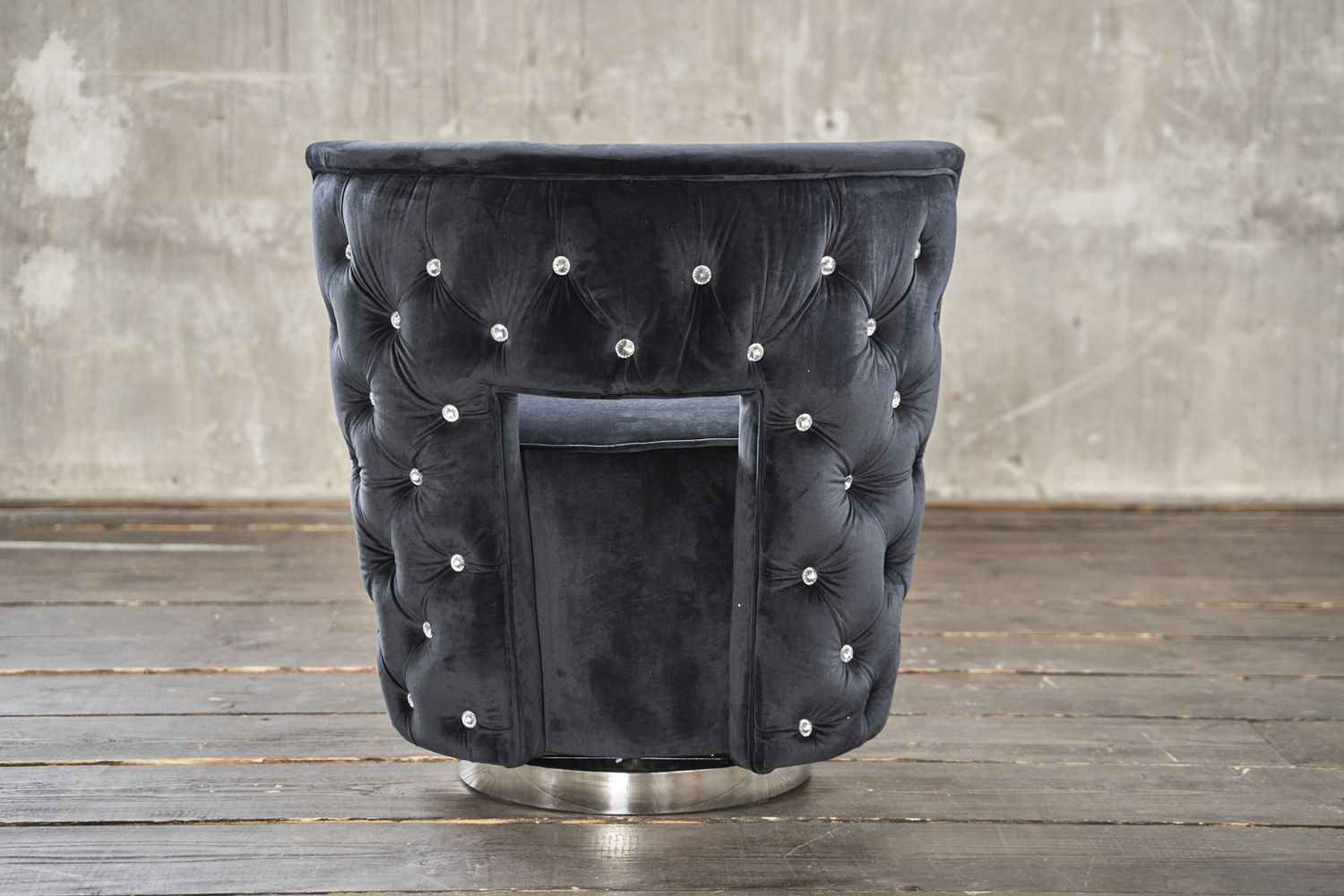 KAWOLA Sessel SENSO Stoff Velvet schwarz – Bild 2