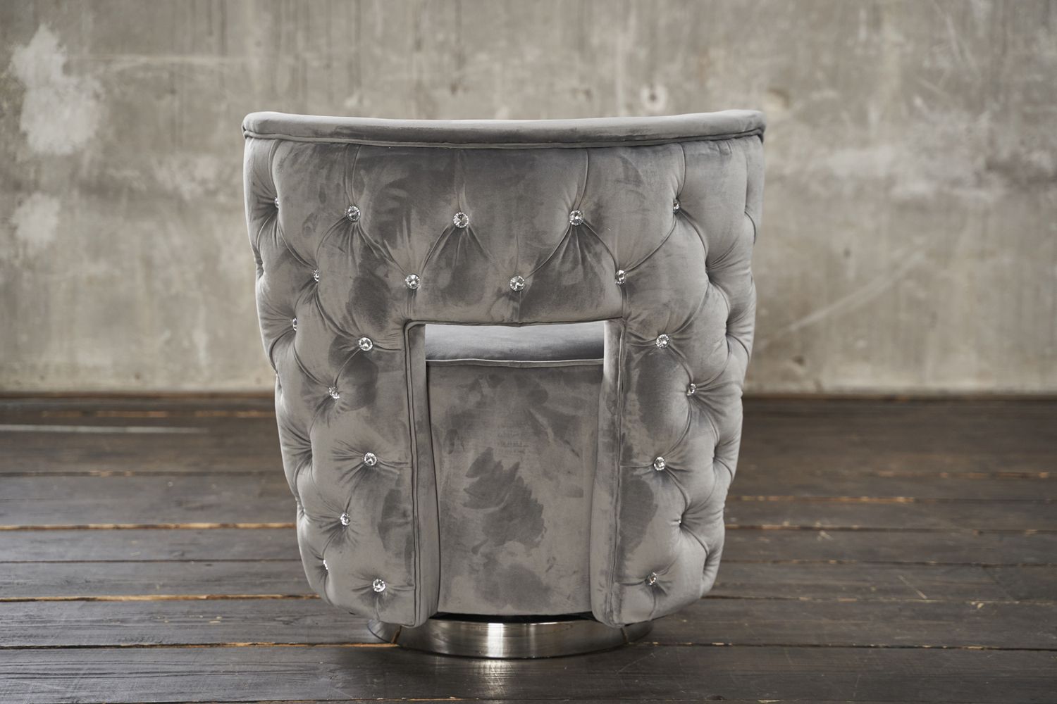 KAWOLA Sessel SENSO Stoff Velvet silbergrau – Bild 2