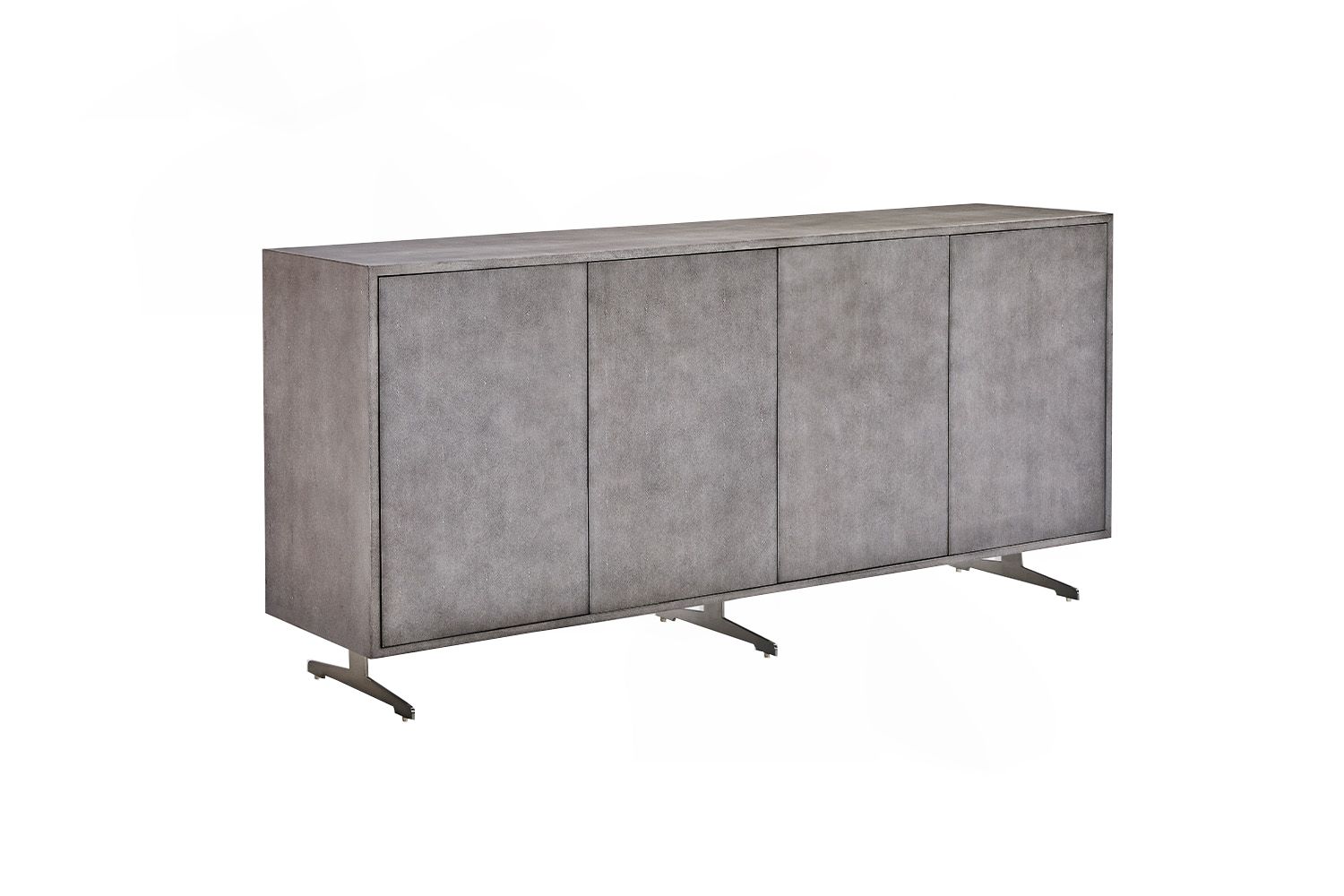 Das KAWOLA Sideboard GALA besticht durch seine elegante Kombination aus modernem Design und praktischer Funktionalität. Der Korpus und die Türen sind stilvoll mit hochwertigem grauen Kunstleder bez...