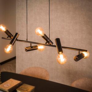 Die KAWOLA Hängelampe HAORA ist ein modernes Design-Highlight für Ihr Zuhause. Gefertigt aus Metall mit einer eleganten anthrazitfarbenen Oberfläche