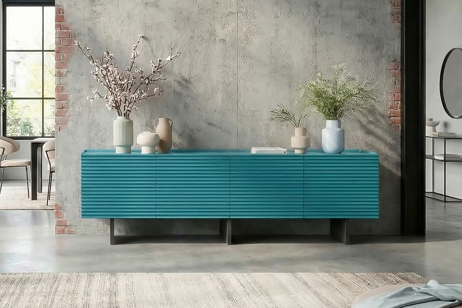 Das Lowboard LYNN von KAWOLA verbindet modernes Design mit funktionaler Raffinesse und wird zur stilvollen Basis für Ihre Medientechnik. Die markante