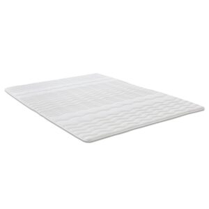 2,5 cm Komfortschaumtopper Sleezzz® Basic 100 x 200 cm mit 7-Zonen-Wellensteppung und Eckgummis