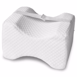 Kniekissen ergonomisch für Seitenschläfer 24 x 20 x 15 cm mit Cooling Effekt Bezug