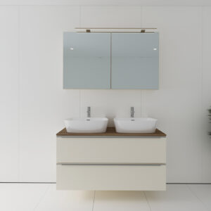 Badmöbel-Set Magnolia - 2 Teile - Waschtisch 120 cm - LEONEL