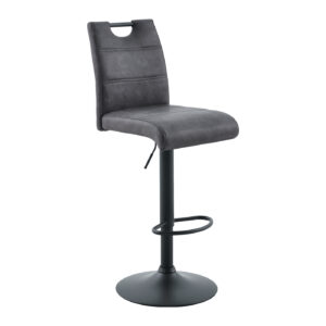 Barhocker Vintage anthrazit höhenverstellbar - MIRANDA