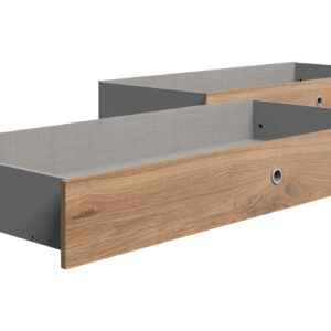 Bettkasten 141 cm - 2 Stück - Plankeneiche - VALENCIA