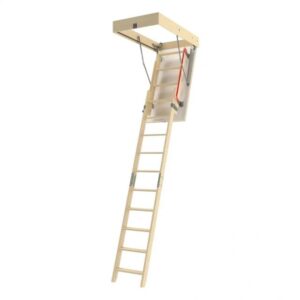 Fakro FAKRO Bodentreppe mit Holzleiter / Schiebeleiter LDK