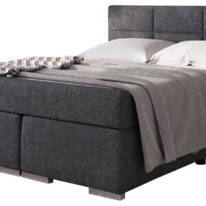 Boxbett 140 x 200 cm grau mit Stoffbezug - Modell ONE