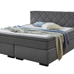 Boxspringbett 180 x 200 cm Stoffbezug grau - INNSBRUCK