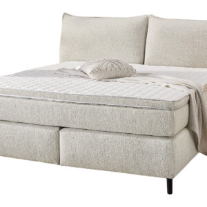 Boxspringbett 180 x 200 cm beige Stoffbezug - HACIENDA