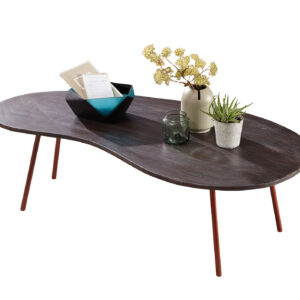 Couchtisch Akazie massiv grau lackiert 122 x 63 cm - JARLA