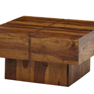 Couchtisch Sheesham massiv gebeizt 58 x 30 cm - ELIN