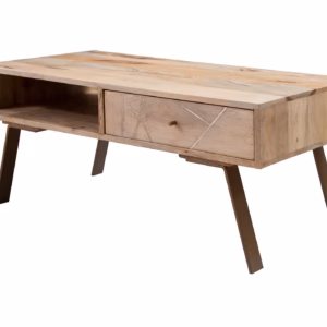 Couchtisch mit Schublade Mango massiv lackiert 95 x 50 cm - SILDAR