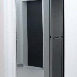 Lenode Spiegeltür flächenbündige Innentür mit Spiegel und Aluminiumzarge Komplettset