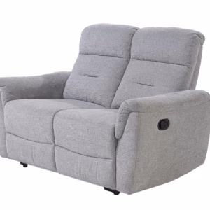 Einzelsofa 2-Sitzer Chenille grau 145 cm - Relaxfunktion - UTAH