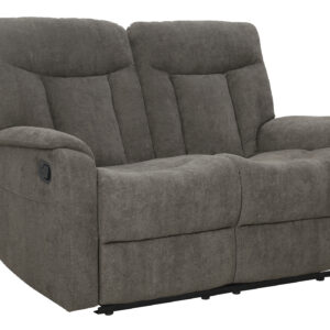 Einzelsofa 2-Sitzer grau 134 cm - mit Relaxfunktion - SERIO