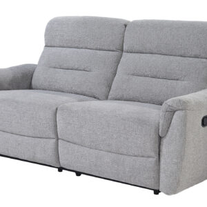 Einzelsofa 3-Sitzer Chenille grau 194 cm - Relaxfunktion - UTAH
