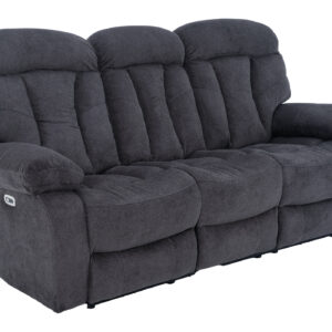 Einzelsofa 3-Sitzer anthrazit Microfaser - Relaxfunktion - NEVADA