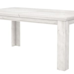 Esstisch 160 - 205 cm ausziehbar Pinie weiß - KASHMIR