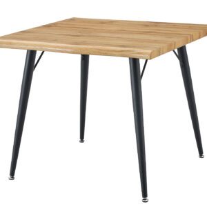 Esstisch Baumkantentisch Optik 90 x 90 cm Wildeiche - TAILIN