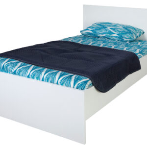 Futonbett 120 x 200 cm Einzelbett weiß hochglanz - ESPRESSO