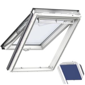Velux VELUX GPU 0070 inklusive Sonnenschutz Rollo Klapp-Schwingfenster zweifach verglast Sparpaket inkl. Eindeckrahmen