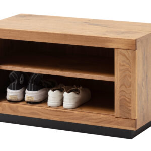 Garderobenbank Wildeiche teilmassiv geölt 80 cm - GRENO