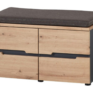 Garderobenbank mit Stauraum Artisan Eiche 80 cm - MEMPHIS