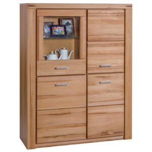 Highboard Kernbuche teilmassiv geölt 108 cm - FREYJA