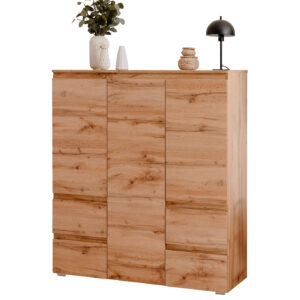 Highboard mit Schubladen - Honig Eiche 116 cm - IMAGE