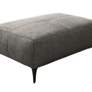 Hocker Sitzhocker 79 x 111 cm Veloursbezug grau - SALO