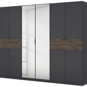 Kleiderschrank Spiegel 271 - grau - Eiche - rauch - TICAO