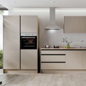 Küchenzeile - Kashmirgrau matt - 335 cm - inkl. Elektrogeräten - TROJA